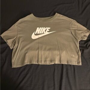 Nike Khaki Green Crop Top